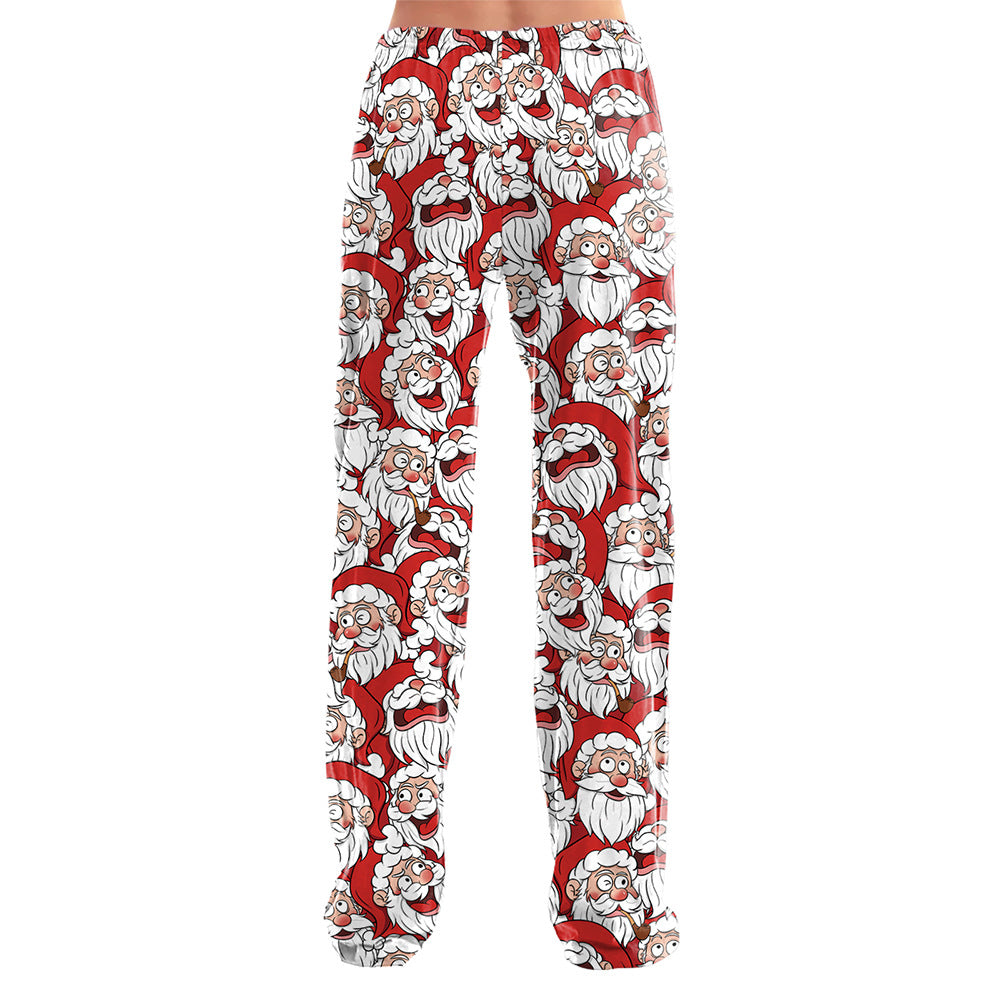 Christmas ladies' home pants