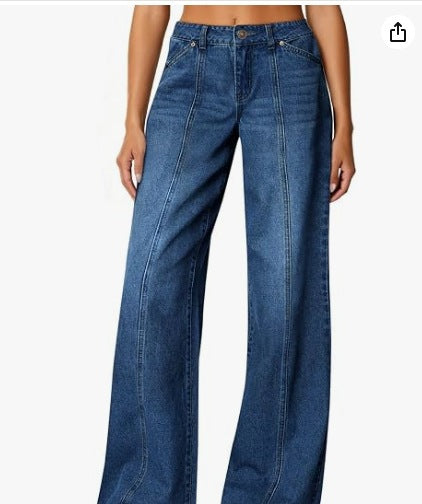 Casual Loose-Fit Denim Jeans – Women's Everyday Style