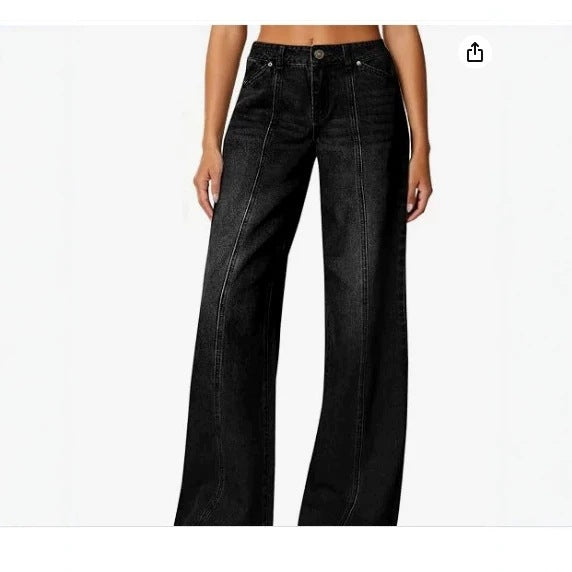 Casual Loose-Fit Denim Jeans – Women's Everyday Style