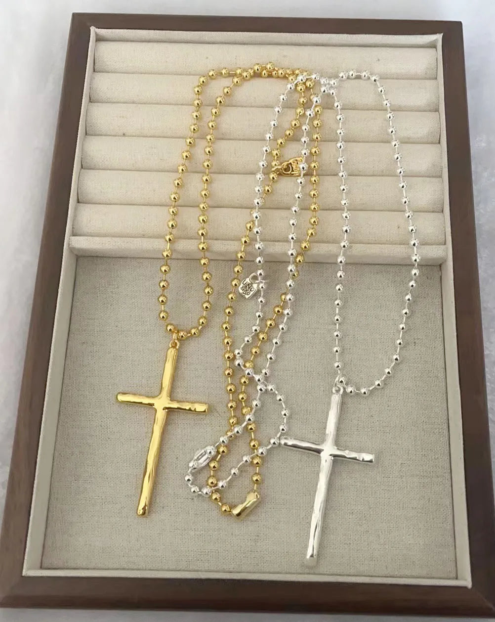 New Spain Hot Selling High Quality Smooth Cross Exquisite Pendant Women's Necklace Romantic Jewelry Gift Pack