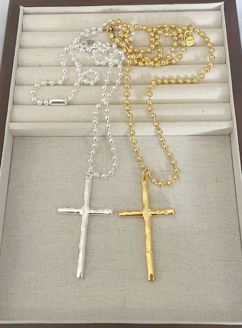 New Spain Hot Selling High Quality Smooth Cross Exquisite Pendant Women's Necklace Romantic Jewelry Gift Pack