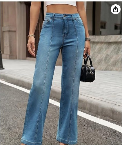Casual Loose-Fit Denim Jeans – Women's Everyday Style
