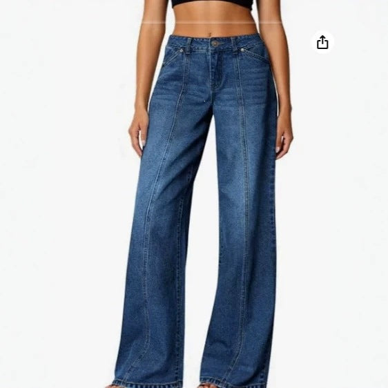 Casual Loose-Fit Denim Jeans – Women's Everyday Style