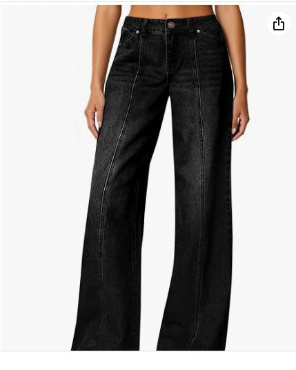Casual Loose-Fit Denim Jeans – Women's Everyday Style